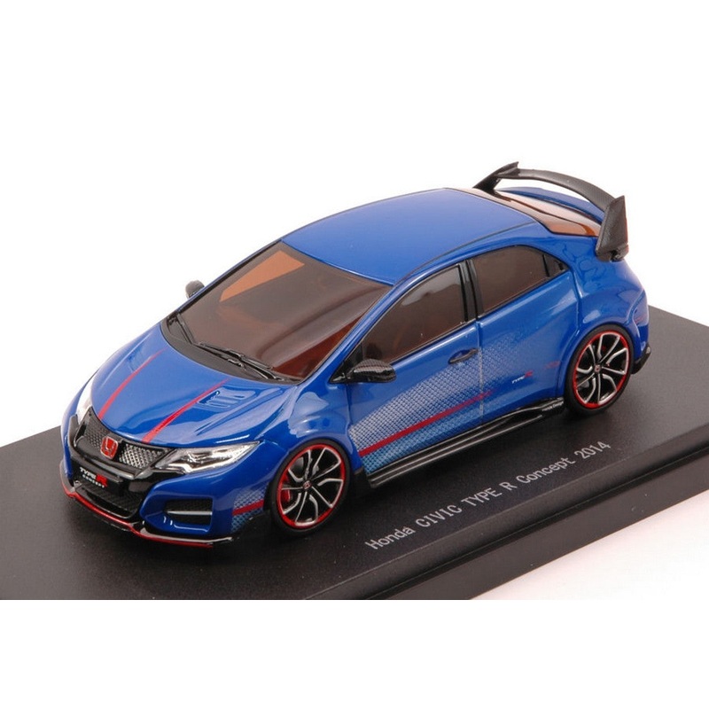 SCALE MODEL COMPATIBLE WITH HONDA CIVIC TYPE R CONCEPT 2014 BLUE 1:43 EBBRO EB45235