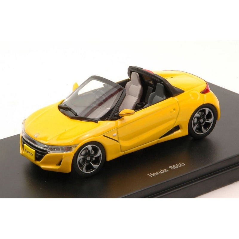 SCALE MODEL COMPATIBLE WITH HONDA S660 2015 YELLOW 1:43 EBBRO EB45358