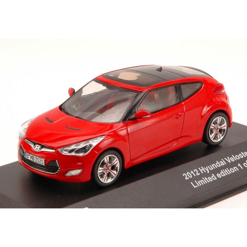 SCALE MODEL COMPATIBLE WITH HYUNDAY VELOSTER 2012 RED 1:43 TRIPLE T9-43036