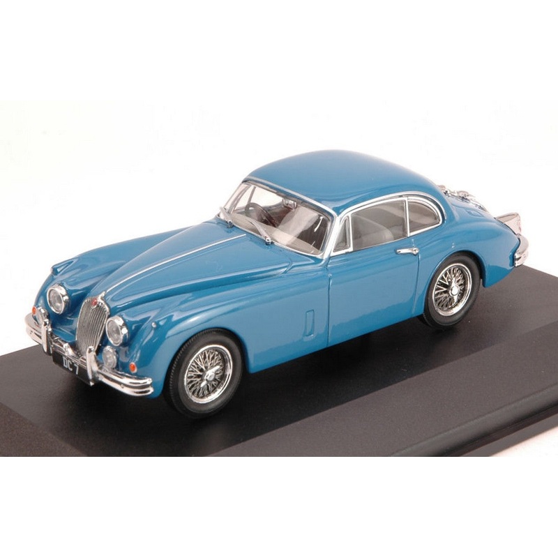 SCALE MODEL COMPATIBLE WITH JAGUAR XK150 COUPE 1957 BLUE 1:43 OXFORD OXFJAGXK1500