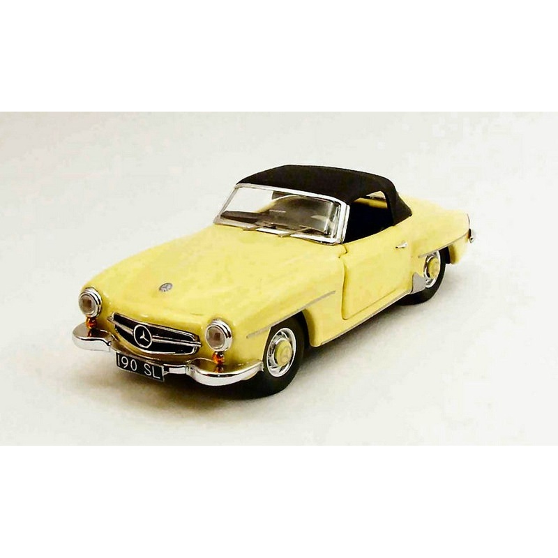 SCALE MODEL COMPATIBLE WITH MERCEDES 190SL 1955 YELLOW 1:43 RIO RI4370