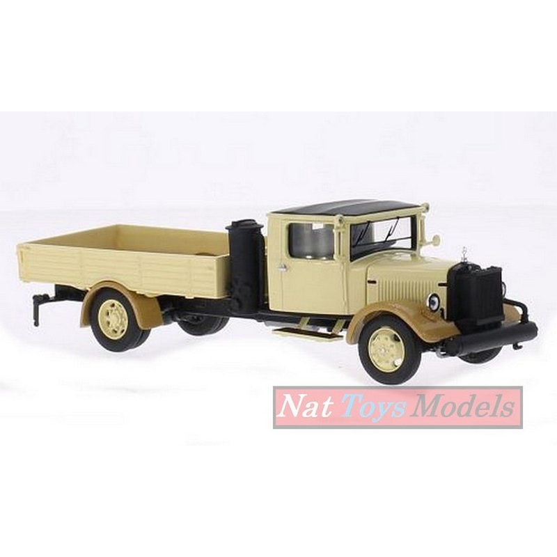 SCALE MODEL COMPATIBLE WITH MERCEDES Lo2750 HOLZVERGASER BEIGE 1:43 PREMIUM CLASSIXX PREM18327