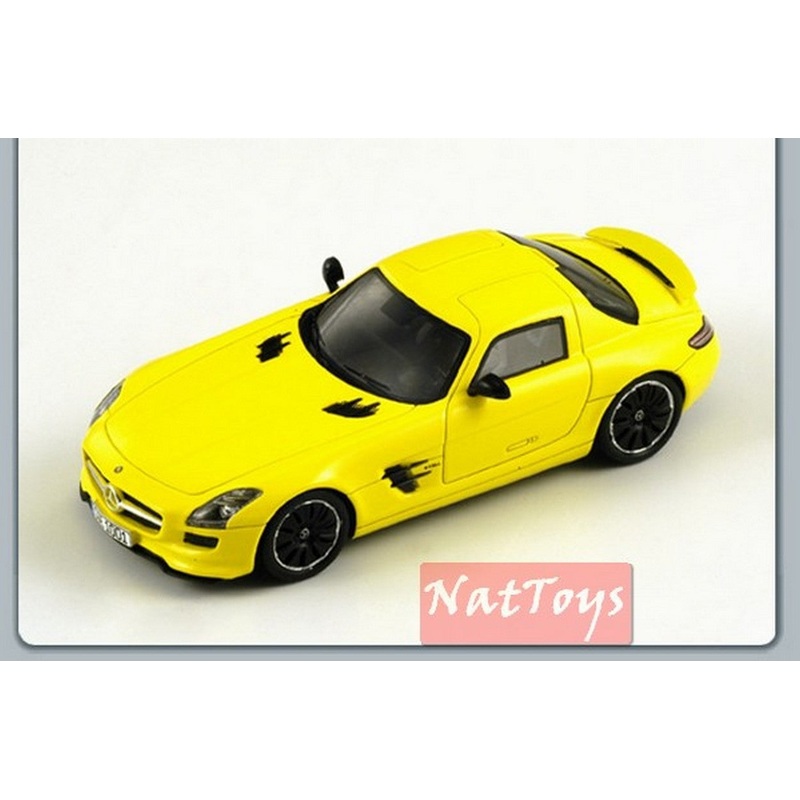 SCALE MODEL COMPATIBLE WITH MERCEDES SLS AMG E-CELL 2010 YELLOW 1:43 SPARK MODEL S1058