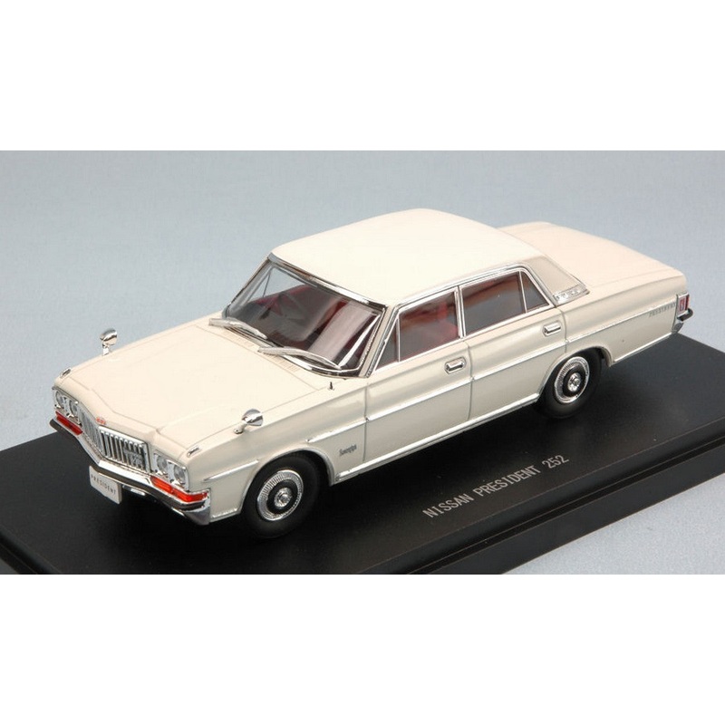 SCALE MODEL COMPATIBLE WITH NISSAN PRESIDENT 252 1987 WHITE 1:43 EBBRO EB45306