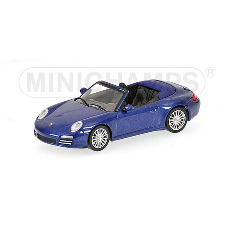 SCALE MODEL COMPATIBLE WITH PORSCHE 911 CARRERA 4S 08 BLUE 1:64 MINICHAMPS PM640066470