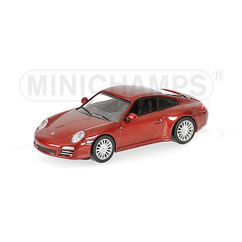 SCALE MODEL COMPATIBLE WITH PORSCHE 911 CARRERA 4S 2008 RED 1:64 MINICHAMPS PM640066460
