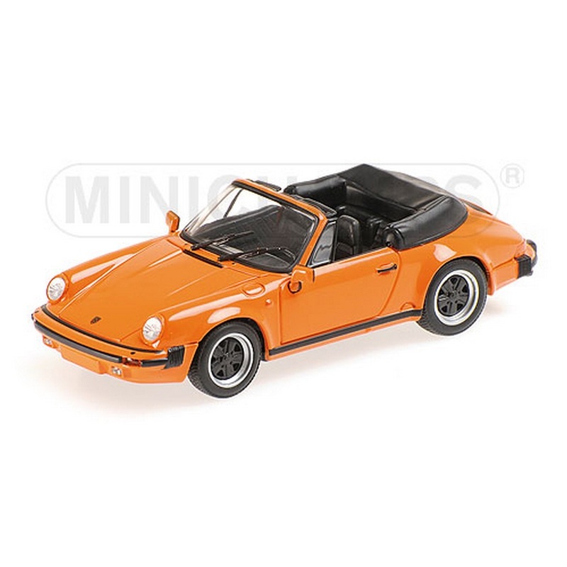 SCALE MODEL COMPATIBLE WITH PORSCHE 911 CARRERA CABRIOLET 1983 ORANGE 1:43 MINICHAMPS PM430062038