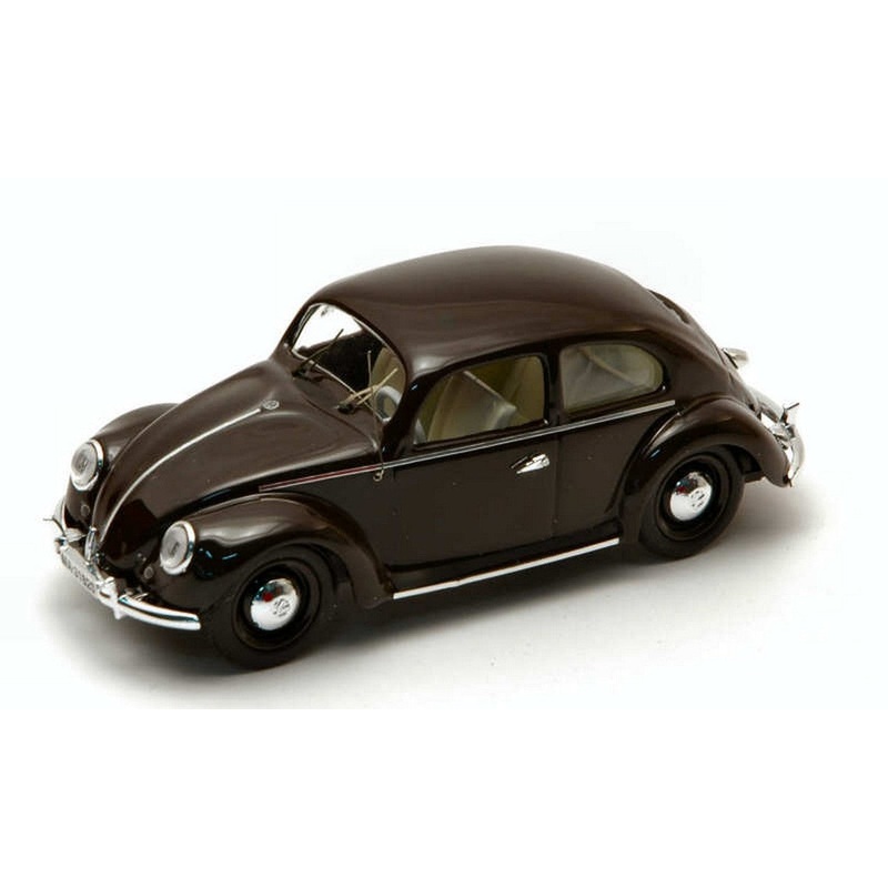 SCALE MODEL COMPATIBLE WITH VW 1200 DE LUXE 1953 BROWN 1:43 RIO RI4195