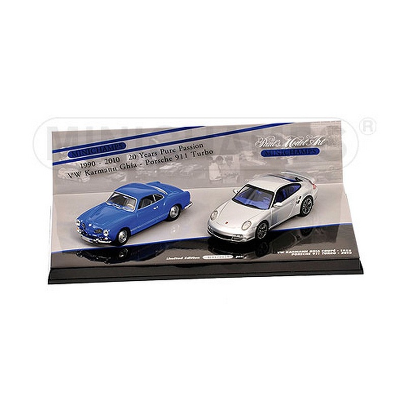 SCALE MODEL COMPATIBLE WITH 20 YEARS MINICHAMPS SET PORSCHE KARMANN GHIA 1:43 MINICHAMPS PM402902010