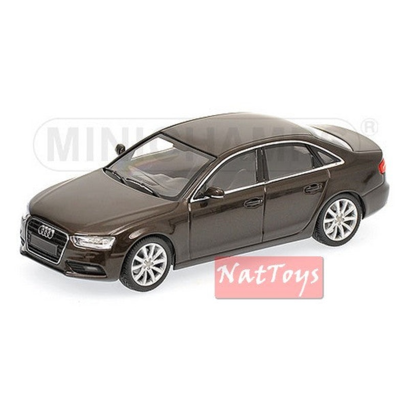 SCALE MODEL COMPATIBLE WITH AUDI A4 2011 BROWN METALLIC 1:43 MINICHAMPS PM410011000