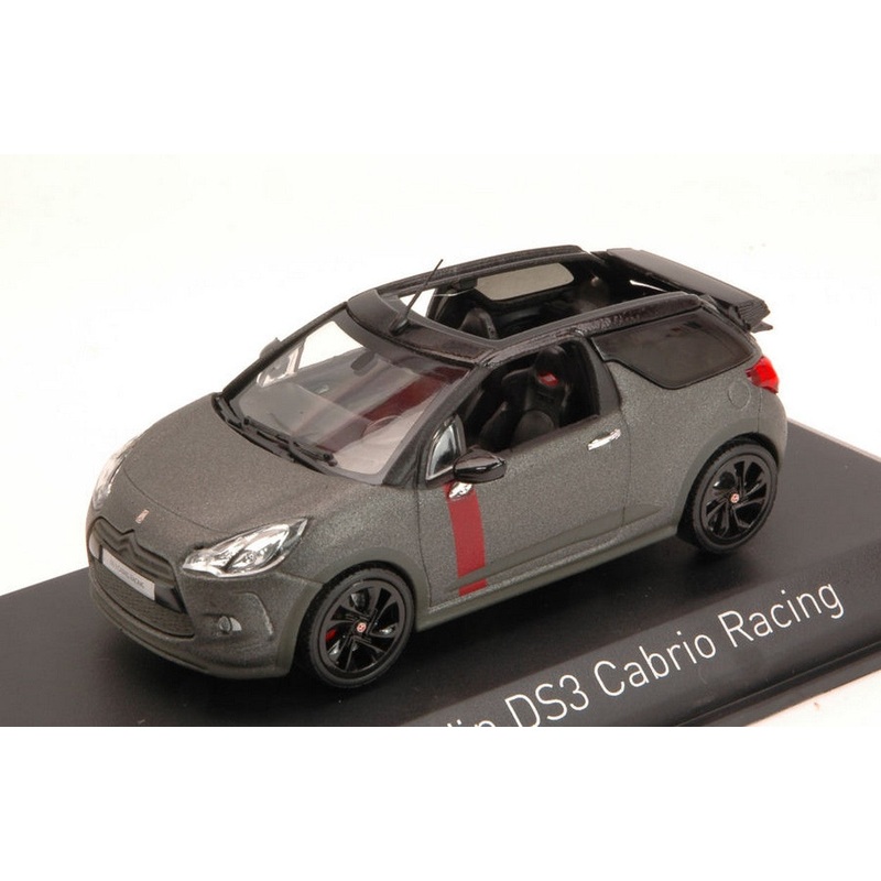 SCALE MODEL COMPATIBLE WITH CITROEN DS3 CABRIO RACING 2014 GUN GRAY 1:43 NOREV NV155295