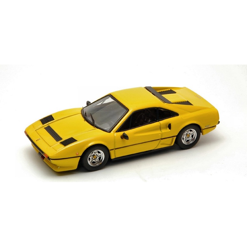 SCALE MODEL COMPATIBLE WITH FERRARI 208 GTB TURBO 1982 YELLOW 1:43 BEST MODEL BT9332
