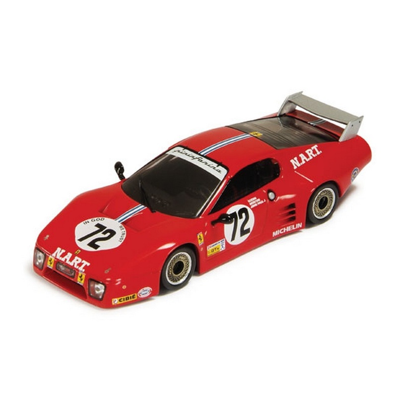 SCALE MODEL COMPATIBLE WITH FERRARI 512 BB LM N.72 DNF LM 1982 B.DARNICHE-A.CUDINI-J.GREENWOOD 1:43 IXO MODEL FER016