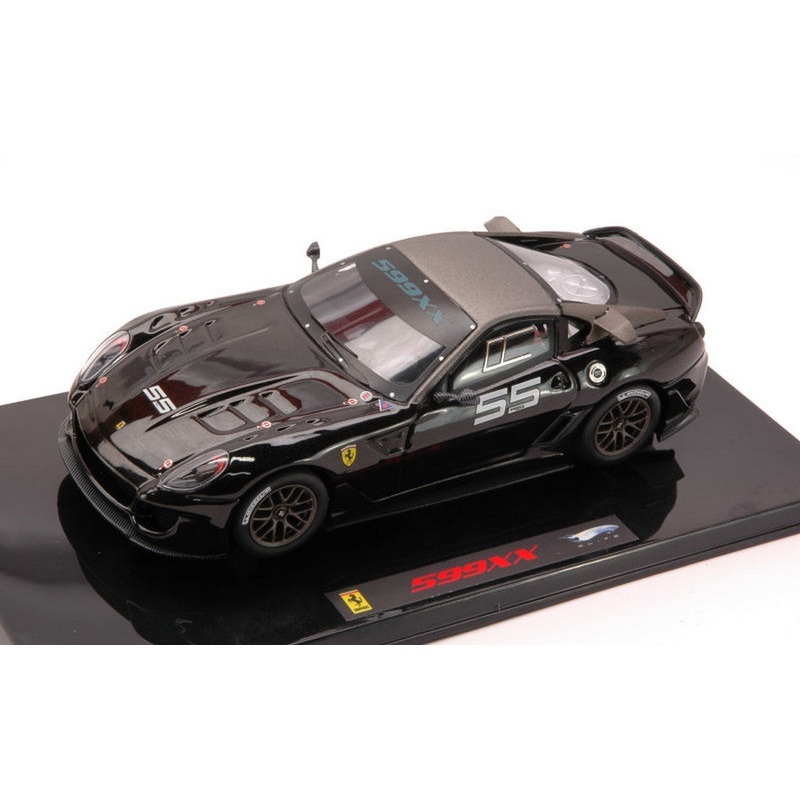 SCALE MODEL COMPATIBLE WITH FERRARI 599 XX RACING N.55 BLACK 1:43 HOT WHEELS HWT6264