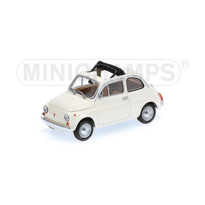 SCALE MODEL COMPATIBLE WITH FIAT 500 1965 WHITE 1:43 MINICHAMPS PM400121604