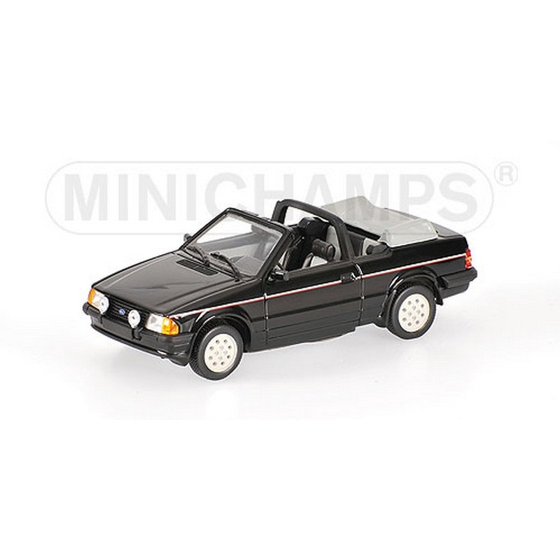 SCALE MODEL COMPATIBLE WITH FORD ESCORT III CABRIO 83 BLACK 1:43 MINICHAMPS PM400085031