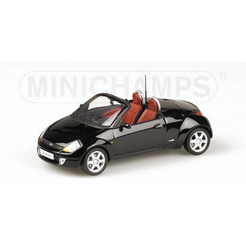 SCALE MODEL COMPATIBLE WITH FORD STREET KA 2003 OPEN BLACK 1:43 MINICHAMPS PM400086431