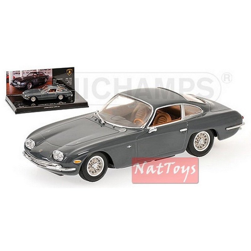 SCALE MODEL COMPATIBLE WITH LAMBORGHINI 400GT 1966 GRAY 1:43 MINICHAMPS PM436103310