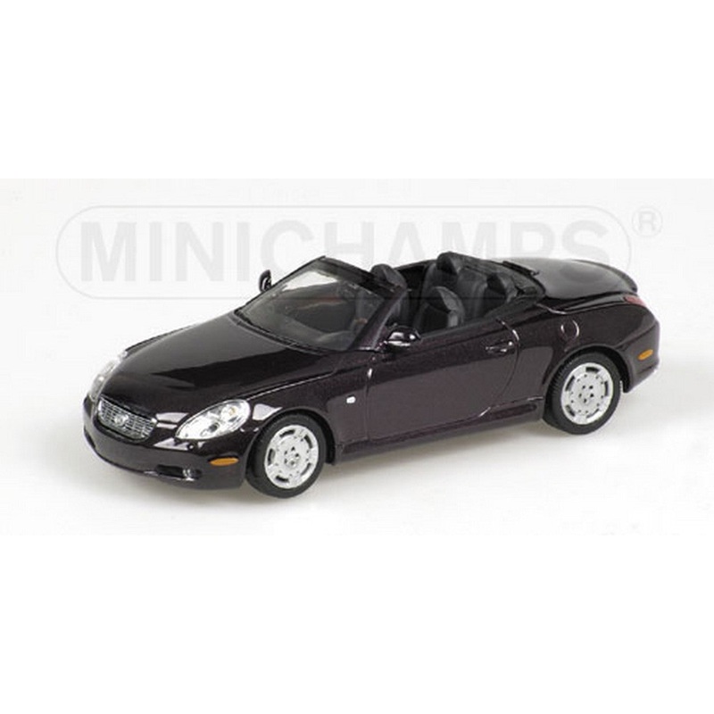 SCALE MODEL COMPATIBLE WITH LEXUS SC 430 2001 PURPLE 1:43 MINICHAMPS PM400166132
