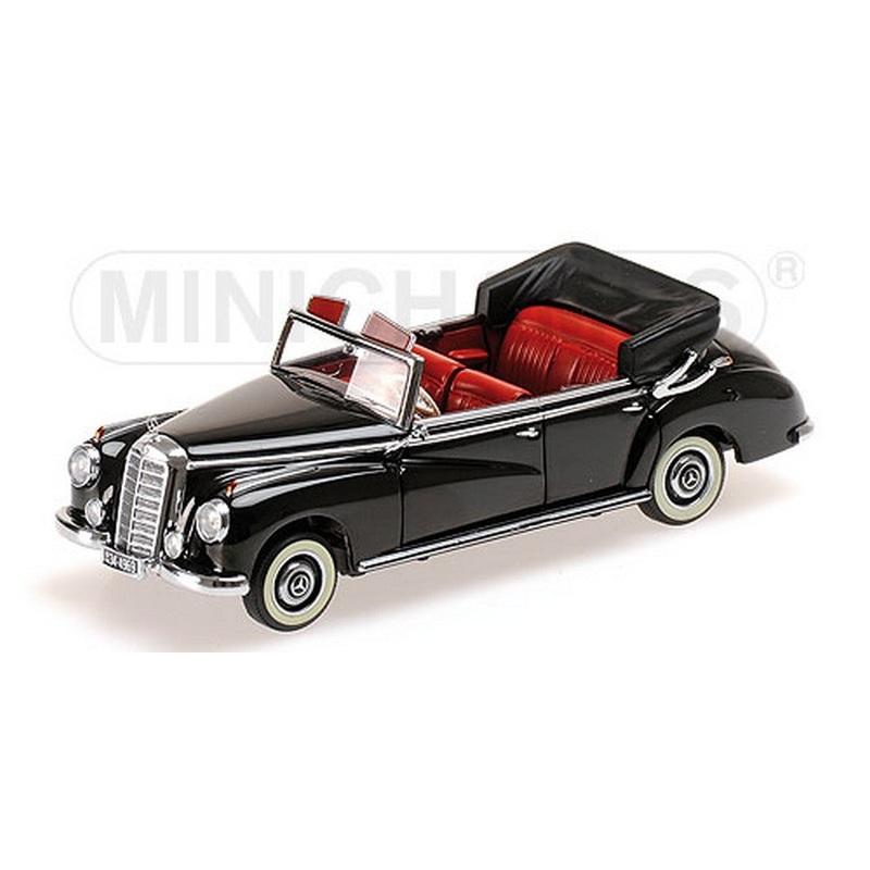SCALE MODEL COMPATIBLE WITH MERCEDES 300 CABRIO W186 1952 BLACK 1:43 MINICHAMPS PM437032130
