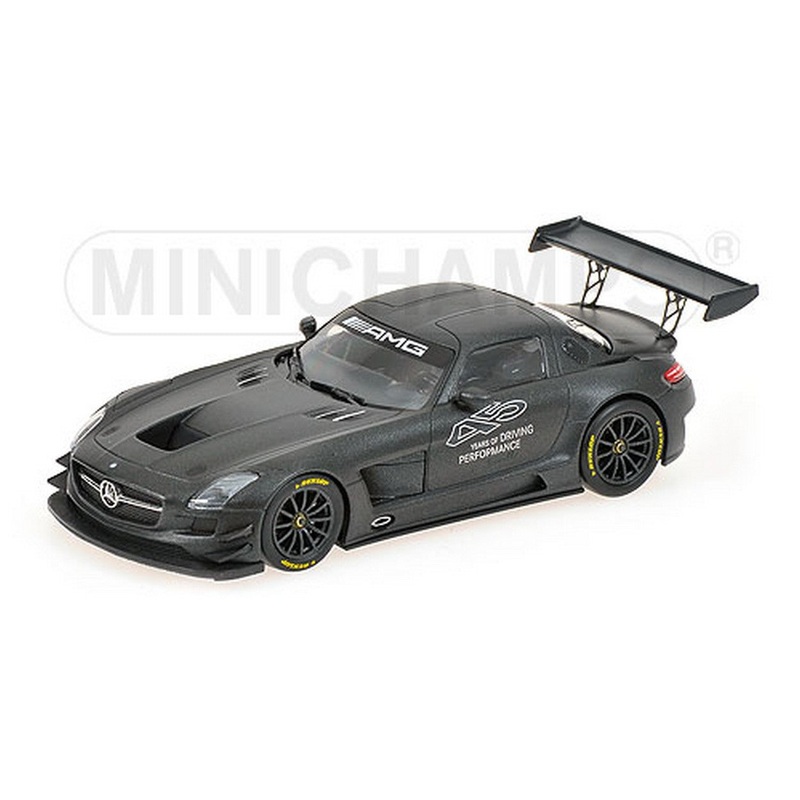 SCALE MODEL COMPATIBLE WITH MERCEDES SLS AMG GT3 2012 45 YEARS OF DRIVING PERFORMANCE 1:43 MINICHAMPS PM410133200