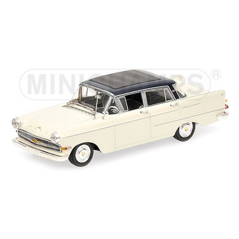 SCALE MODEL COMPATIBLE WITH OPEL KAPITAN 1959 WHITE/BLUE 1:43 MINICHAMPS PM430040008