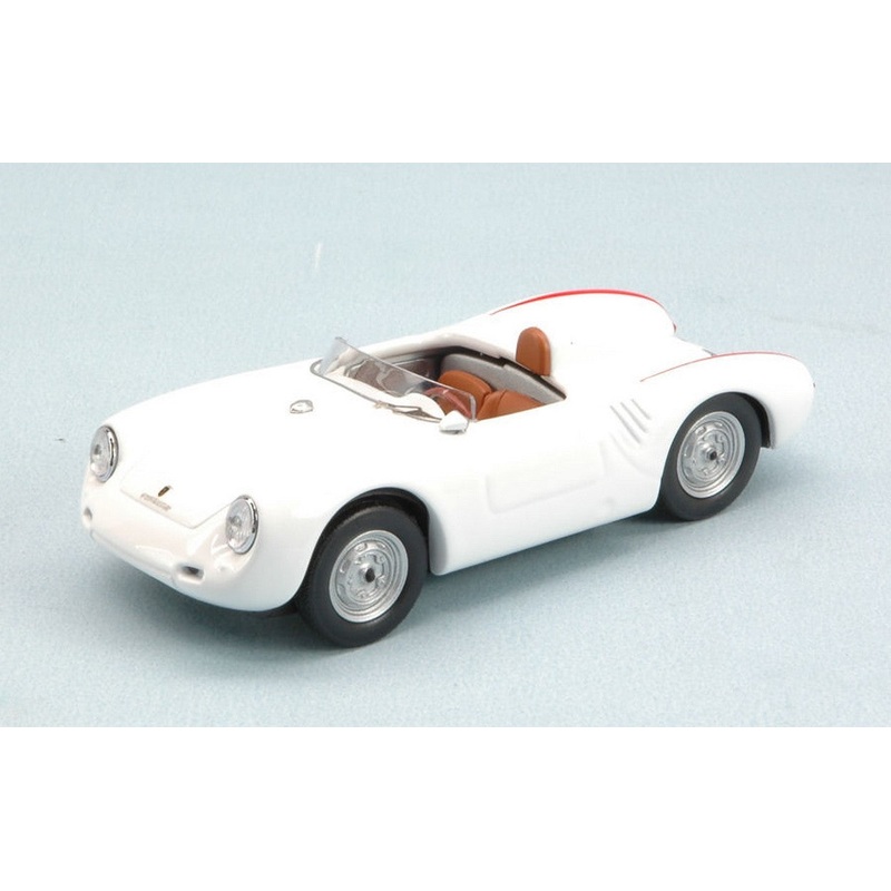 SCALE MODEL COMPATIBLE WITH PORSCHE 550 RS 4 CYLINDER 110 HP 1957 WHITE 1:43 BEST MODEL BT9577