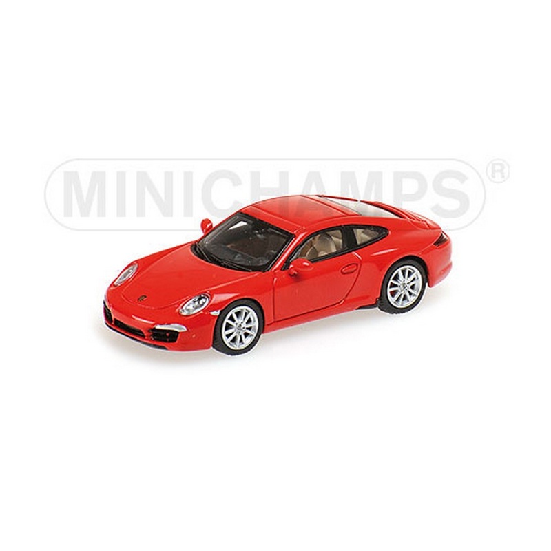 SCALE MODEL COMPATIBLE WITH PORSCHE 911 991 CARRERA S 2011 RED 1:87 MINICHAMPS PM877060220