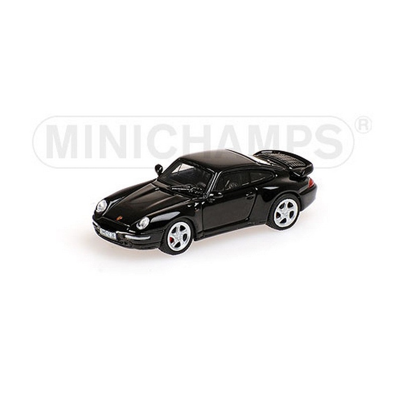 SCALE MODEL COMPATIBLE WITH PORSCHE 911 993 TURBO 1995 BLACK 1:87 MINICHAMPS PM877069200