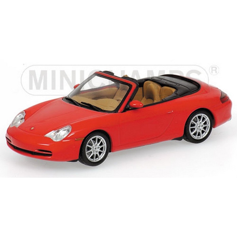 SCALE MODEL COMPATIBLE WITH PORSCHE 911 CABRIO 2001 RED 1:43 MINICHAMPS PM400061034