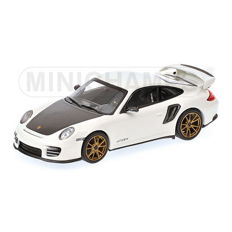 SCALE MODEL COMPATIBLE WITH PORSCHE 911 GT2 RS 2010 WHITE/BLACK 1:43 MINICHAMPS PM400069406