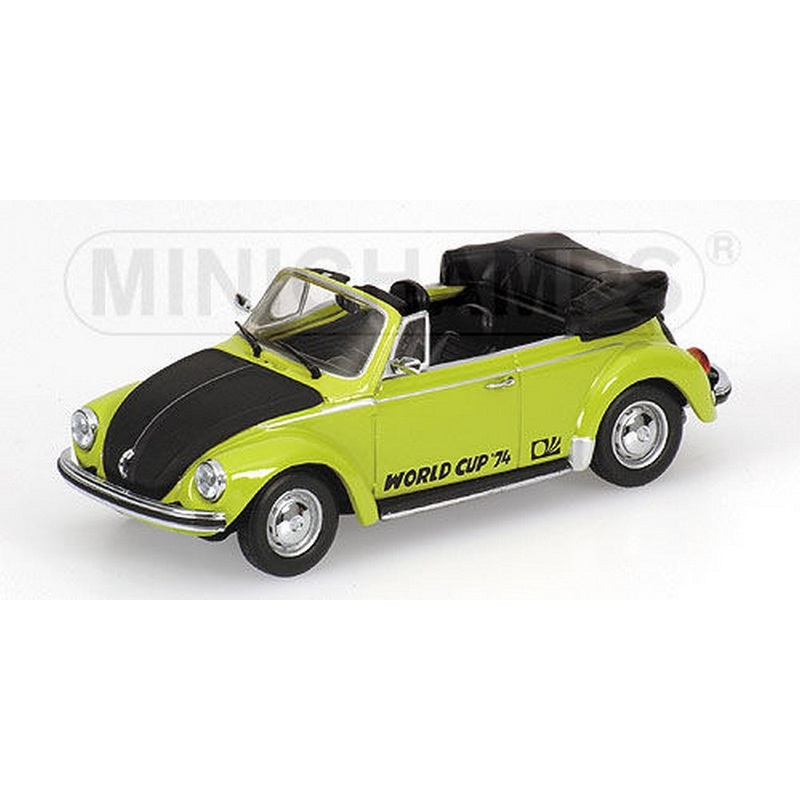SCALE MODEL COMPATIBLE WITH VW 1303 CABRIO SOCCER WORD CUP 1974 GREEN 1:43 MINICHAMPS PM430055141
