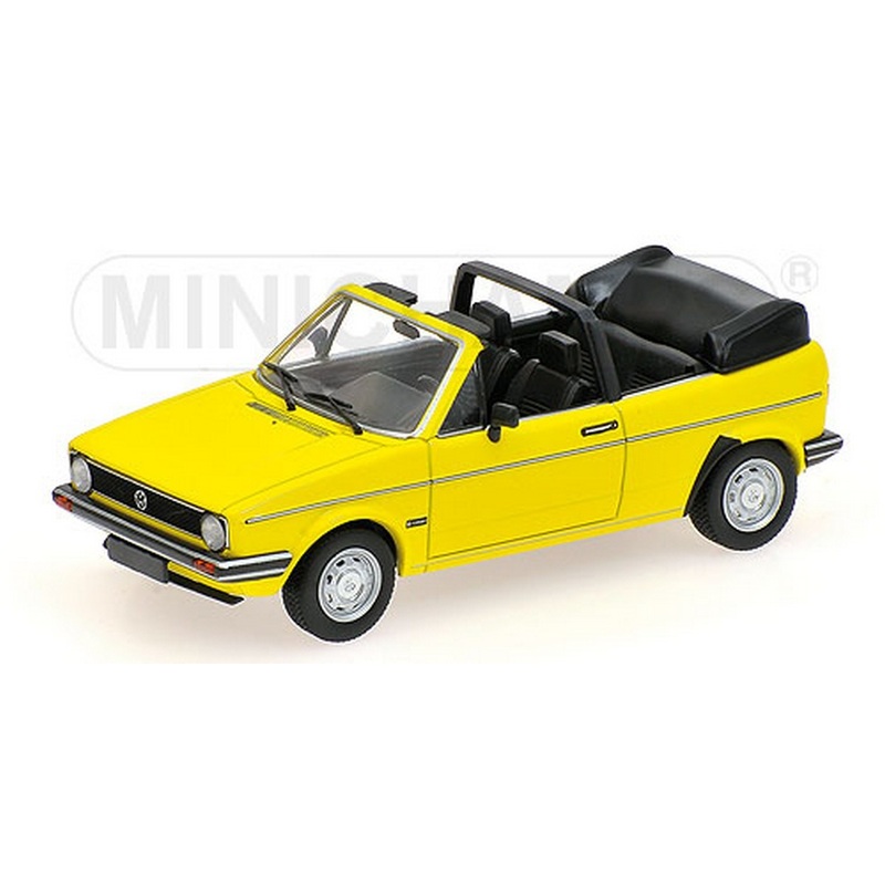 SCALE MODEL COMPATIBLE WITH VW GOLF CABRIOLET 1980 YELLOW 1:43 MINICHAMPS PM400055130