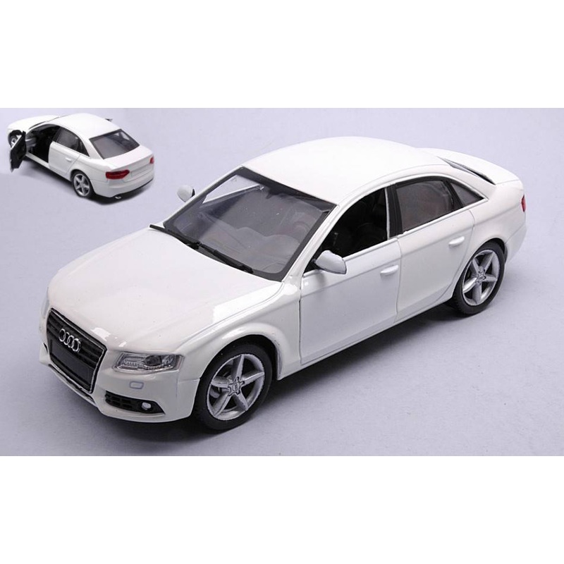 SCALE MODEL COMPATIBLE WITH AUDI A 4 2008 WHITE 1:24 NEW RAY NY71073W