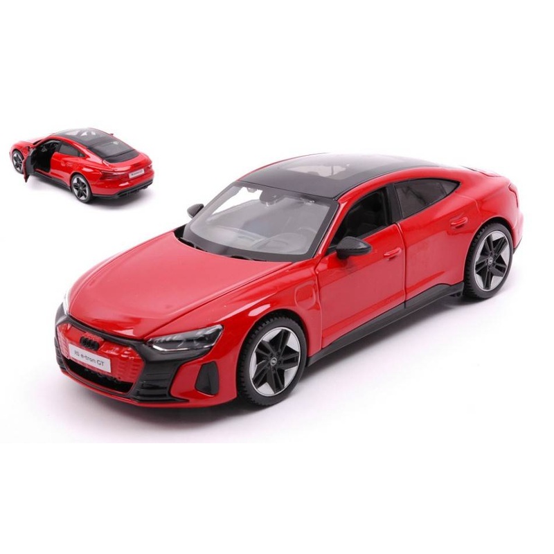 SCALE MODEL COMPATIBLE WITH AUDI e-TRON GT 2022 RED 1:24 MAISTO MI32907R