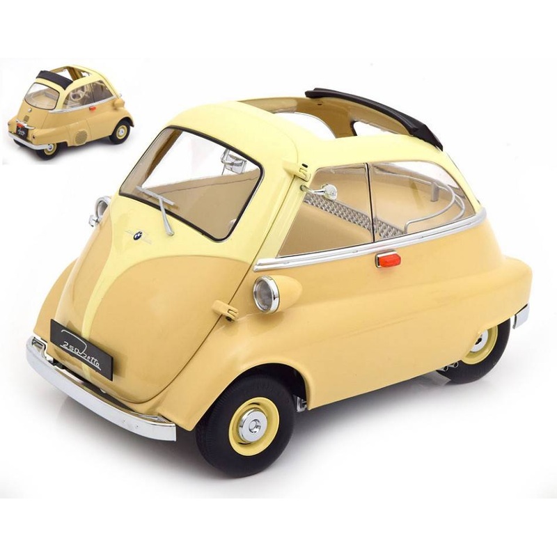 SCALE MODEL COMPATIBLE WITH BMW 250 ISETTA 1959 CREME/YELLOW 1:12 KK SCALE KKDC120041