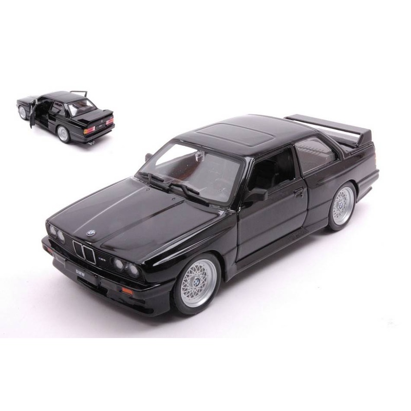 SCALE MODEL COMPATIBLE WITH BMW 3 SERIES M3 (E30) 1988 BLACK 1:24 BURAGO BU21100Z