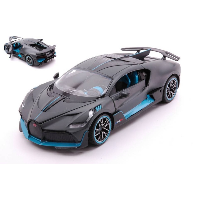 SCALE MODEL COMPATIBLE WITH BUGATTI DIVO GREY/BLUE 1:24 RASTAR RAT63900GY