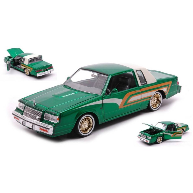 SCALE MODEL COMPATIBLE WITH BUICK REGAL 1987 GREEN 1:24 MOTORMAX MTM79023