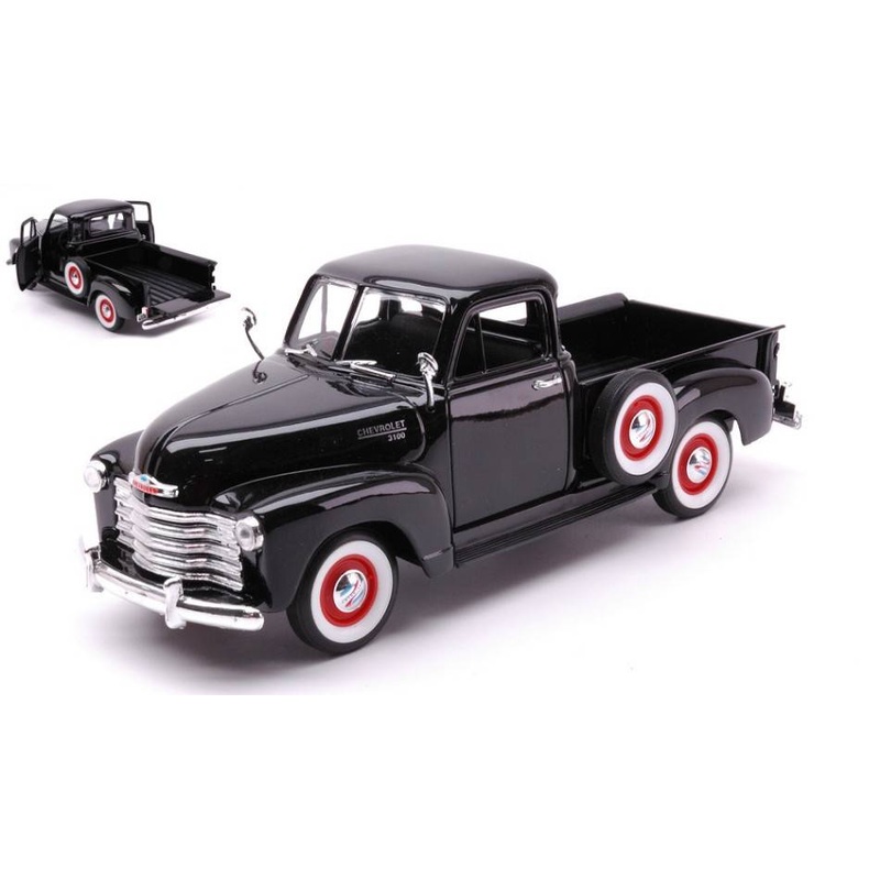 SCALE MODEL COMPATIBLE WITH CHEVROLET 3100 PICK UP 1953 BLACK 1:24 WELLY WE22087BK