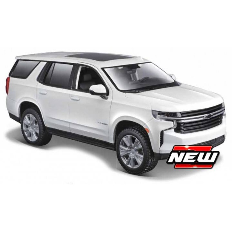 SCALE MODEL COMPATIBLE WITH CHEVROLET TAHOE 2021 WHITE 1:24 MAISTO MI31533W