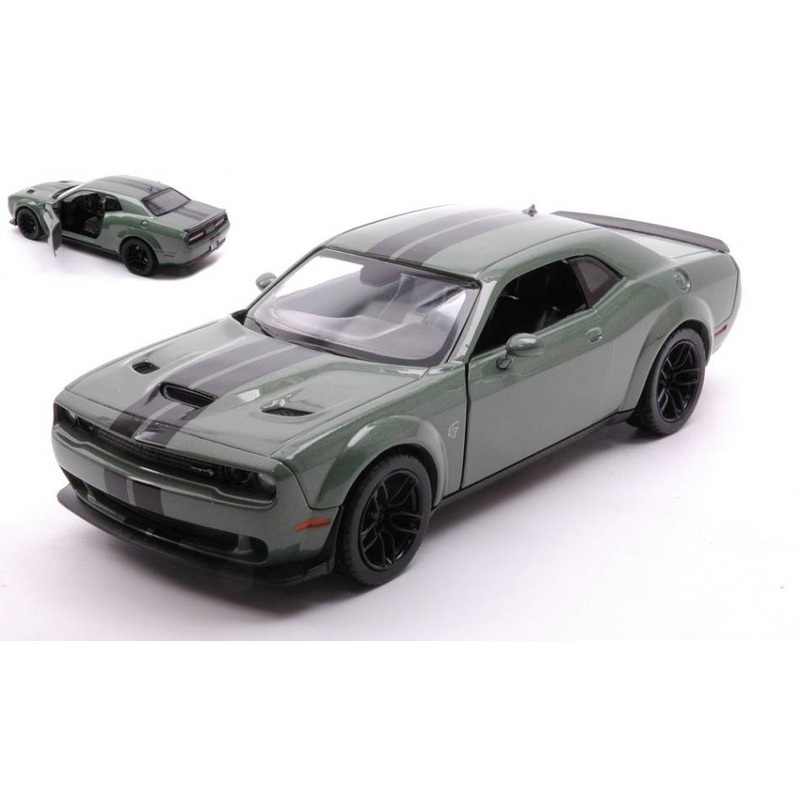 SCALE MODEL COMPATIBLE WITH DODGE CHALLENGER SRT HELLCAT 2018 WIDE-BODY GREEN 1:24 MOTORMAX MTM79350GN