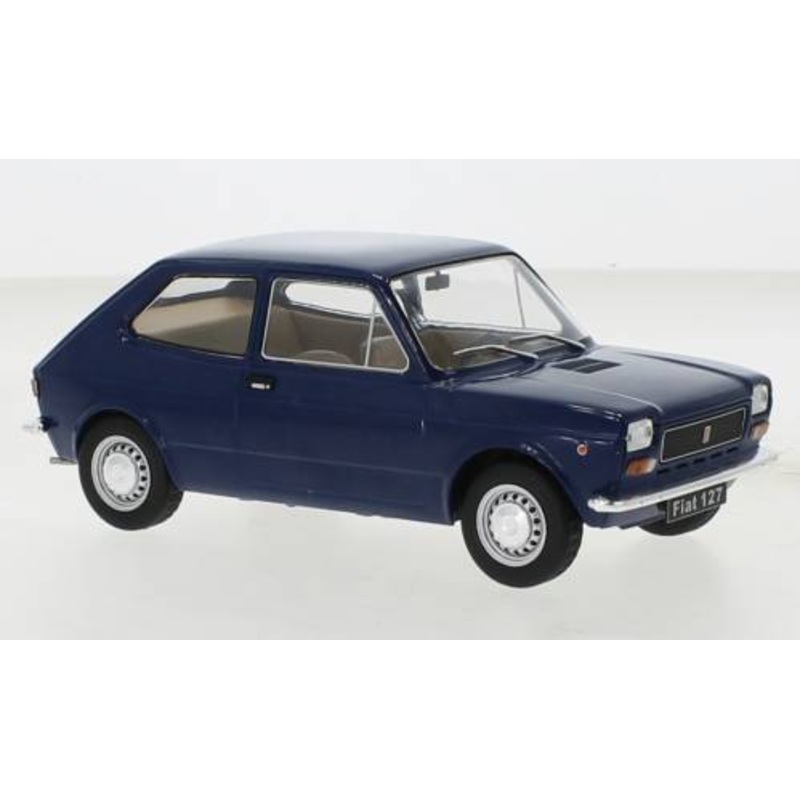 SCALE MODEL COMPATIBLE WITH FIAT 127 DARK BLUE 1:24 WHITEBOX WB124148