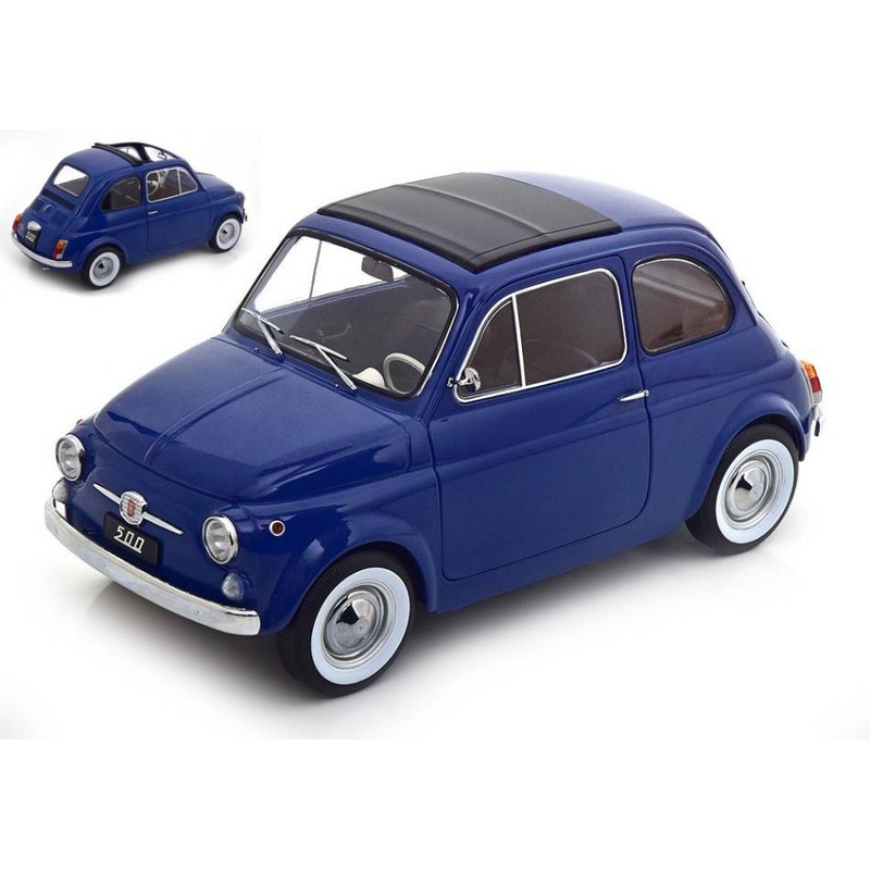 SCALE MODEL COMPATIBLE WITH FIAT 500 1968 DARK BLUE 1:12 KK SCALE KKDC120033