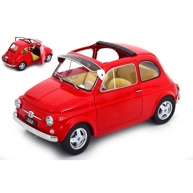 SCALE MODEL COMPATIBLE WITH FIAT 500 F CUSTOM 1968 RED 1:12 KK SCALE KKDC120061