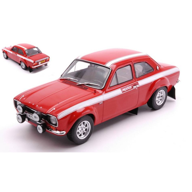 SCALE MODEL COMPATIBLE WITH FORD ESCORT MK I RS MEXICO 1970 RED/WHITE 1:24 WHITEBOX WB124199