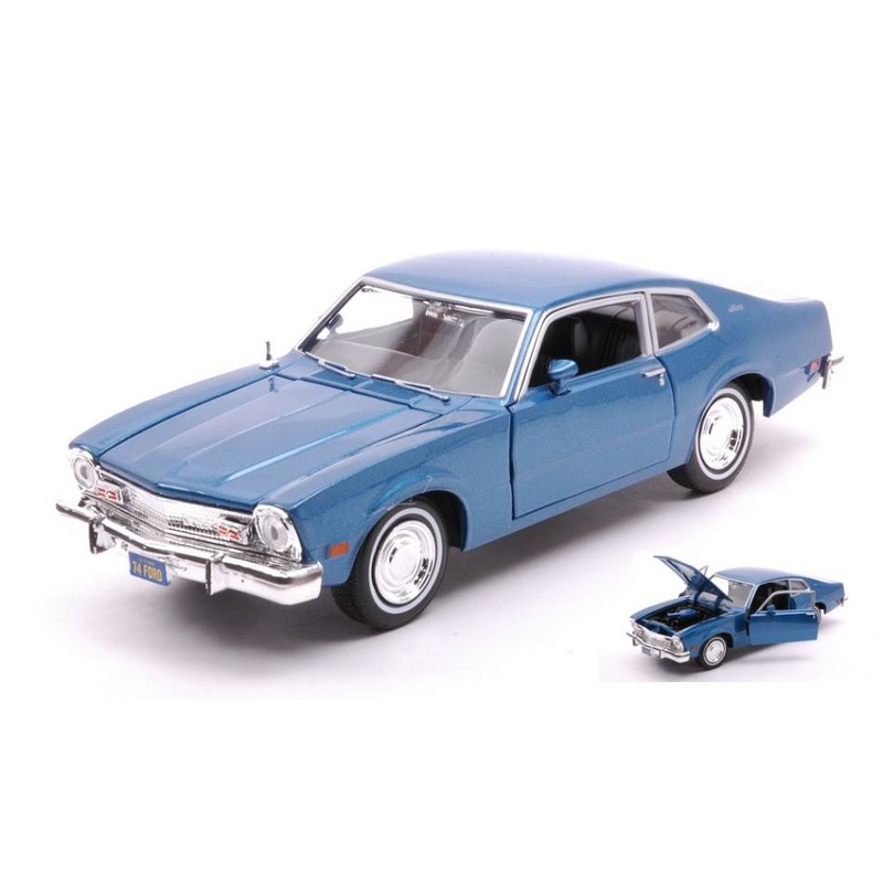 SCALE MODEL COMPATIBLE WITH FORD MAVERICK 1974 "FORGETTEN CLASSIC SERIES" BLUE 1:24 MOTORMAX MTM79042B