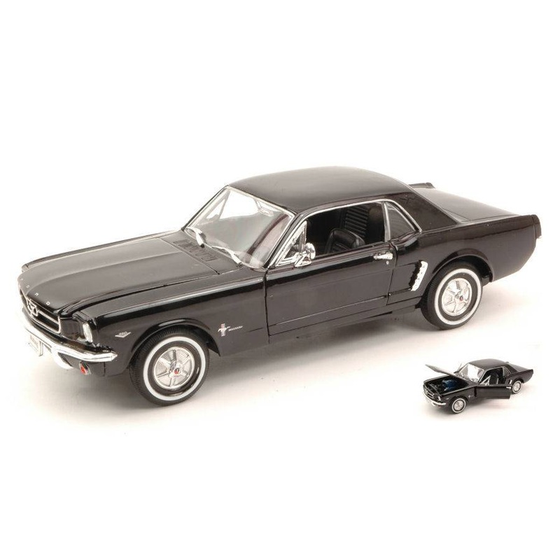 SCALE MODEL COMPATIBLE WITH FORD MUSTANG COUPE 1964 BLACK 1:24 WELLY WE2451BK