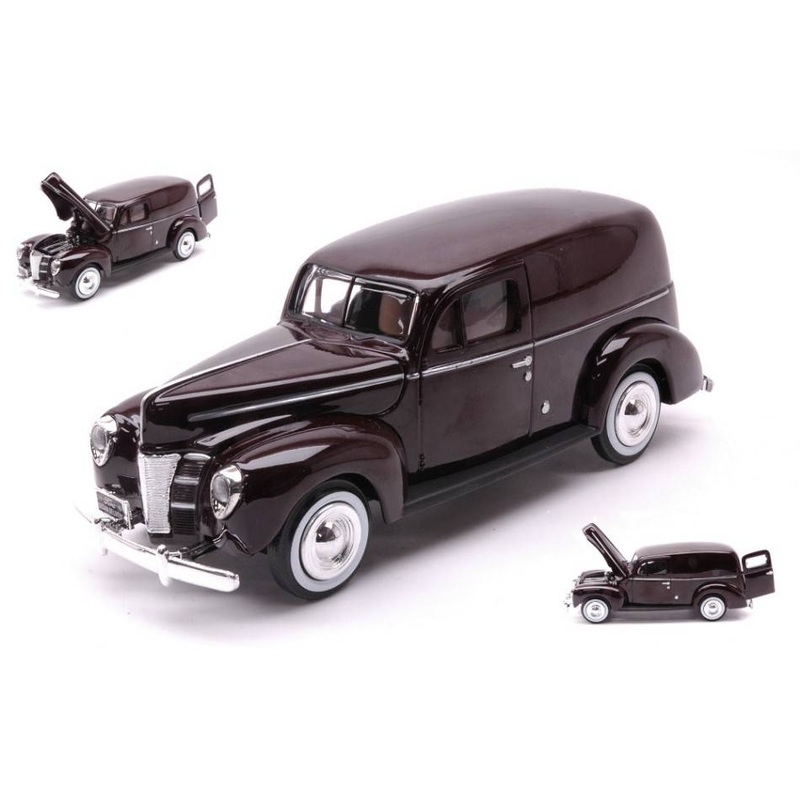 SCALE MODEL COMPATIBLE WITH FORD SEDAN DELIVERY 1940 BURGUNDY 1:24 MOTORMAX MTM73250BG