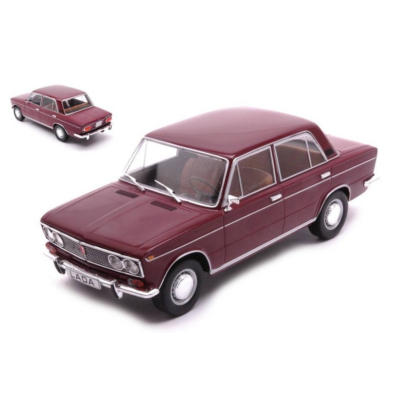SCALE MODEL COMPATIBLE WITH LADA 1500 1977 DARK RED 1:24 WHITEBOX WB124157